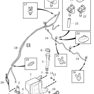 31391729 - VOLVO V40 Front Right Washer Nozzle 31391729 NEW GENUINE