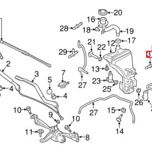 31416183 - Volvo S90 MK2 Wash Hose Connector 31416183 NEW REAL