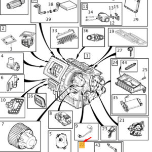 31418877 - Volvo V40 Air Conditioning Unit Mounting Cover RHD 31418877 NEW GENUINE