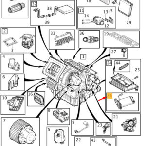 31418971 - Volvo V40 air conditioner mounting heater LHD 31418971 NEW ORIGINAL