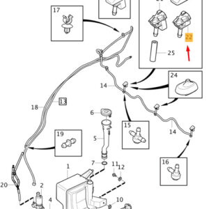 31425839 - Volvo V40 Front Right Wash Nozzle 31425839 NEW ORIGINAL