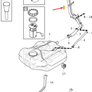31432334 - Volvo V40 Fuel Fill Pipe 31432334 NEW ORIGINAL