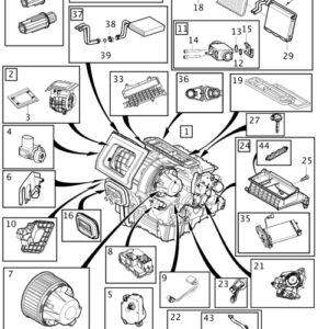 31436966 - Volvo V40 Air Conditioner Mounting Lever Set 31436966, Original Part