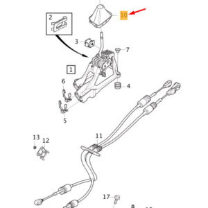 31437431 - Volvo XC40 gear selector lever boot 31437431, NEW, ORIGINAL
