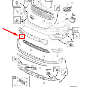31449345 - VOLVO XC40 FRONT BUMPER DAMPER 31449345 NEW GENUINE