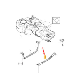 31452608 - Volvo XC40 Fuel Tank Left Clamping Belt 31452608 NEW ORIGINAL