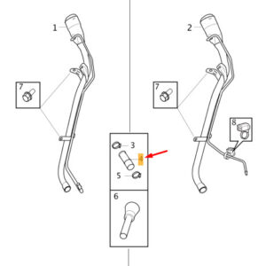 31452618 - Volvo XC40 Fuel Hose 31452618 NEW ORIGINAL