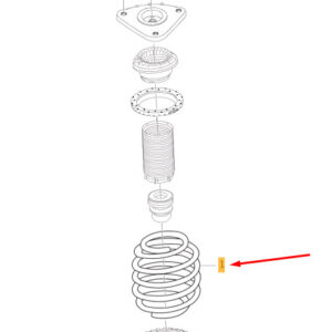 31454384 - Volvo V40 Front Screw Spring Polestar Performance 31454384 NEW REAL