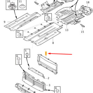 31455421 - Volvo XC40 engine coolant cooler air routing 31455421 NEW ORIGINAL