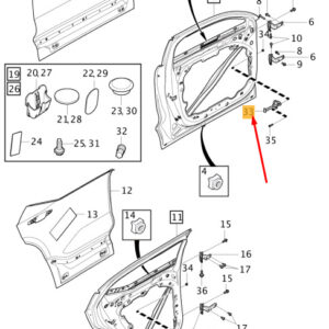 31457262 - Volvo XC40 front door stop 31457262 new original