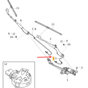 31457322 - VOLVO XC40 Front Windscreen Washer Nozzle RHD 31457322 NEW GENUINE