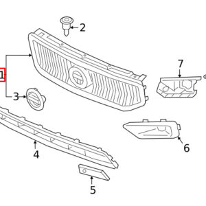 31457343 - VOLVO XC40 FRONT GRILLE 31457343 NEW GENUINE