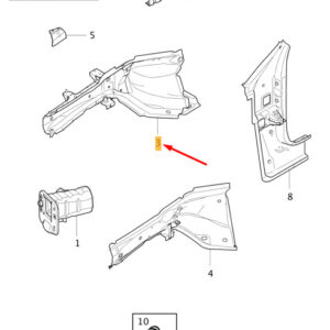 31463579 - Volvo V40 Front Right Inner Side Element 31463579, New Original