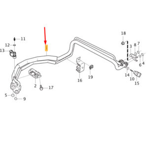 31467913 - Volvo V40 A/C Supply Pipe LHD 31467913 NEW ORIGINAL