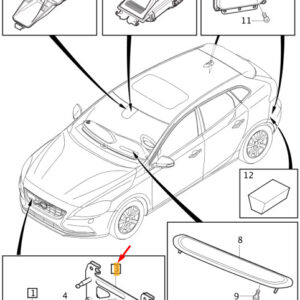 31471108 - Volvo V40 front collision warning mount 31471108, original part