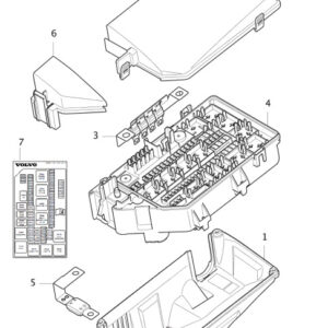 31473868 - Volvo XC40 Fuse Box Cover 31473868, NEW, ORIGINAL