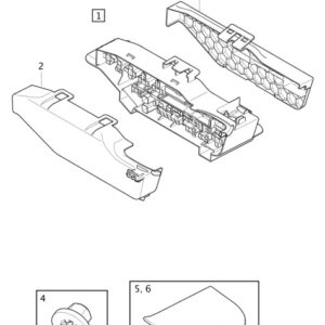31473882 - Volvo XC40 fuse box cover, lower section 31473882, new original