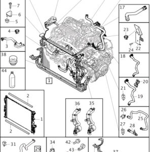 31474985 - Volvo V40 Cooler Coolant Hose RHD 314749485 NEW ORIGINAL