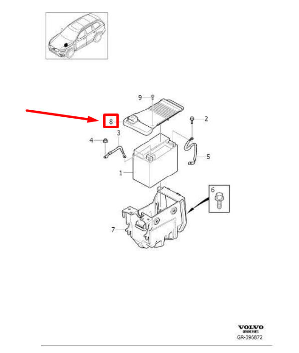 31479622 - VOLVO S90 MK2 FRONT BATTERY COVER 31479622 NEW GENUINE