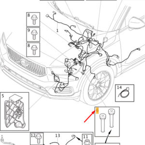 31483073 - Volvo XC40 Engine Room Harness Grommet 31483073, Original Part