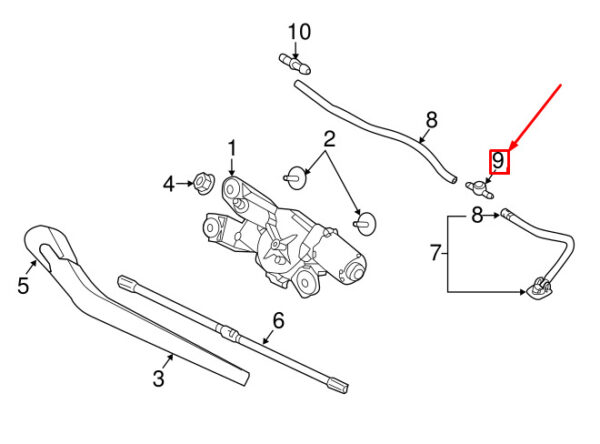 31490086 - Volvo XC90 MK2 Washing Machine Equipment Backing Valve 31490086 NEW REAL