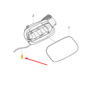 31663989 - Volvo XC40 Fuel Fill Housing Drain Hose 316639989, NEW, Original