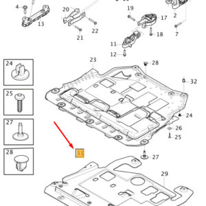 31664185 - Volvo XC40 engine mounting kit 31664185 NEW ORIGINAL