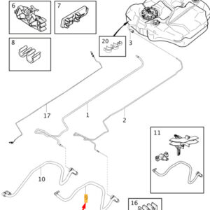 31669032 - Volvo V40 Fuel Supply Line 31669032 NEW ORIGINAL