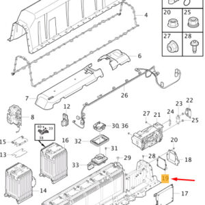 31679007 - VOLVO XC40 Hybrid Battery Gasket 31679007 NEW GENUINE
