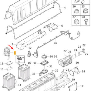 31679011 - Volvo XC40 Hybrid Battery Relay Box Front 31679011, Original Part