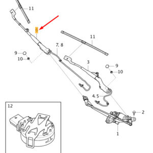 31689259 - VOLVO XC40 Front Right Wiper Arm LHD 31689259 NEW GENUINE