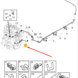 32139991 - Volvo XC40 Evaporator Tube 32139991 NEW ORIGINAL