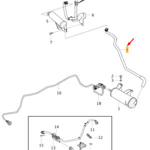 32203057 - Volvo V40 Carbon Filter Canister Hose 32203057 NEW ORIGINAL