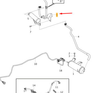 32203059 - Volvo V40 carbon filter mount 32203059, NEW, ORIGINAL