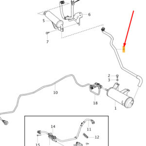 32203062 - Volvo V40 Cross Country Carbon Filter Hose 32203062, NEW, ORIGINAL