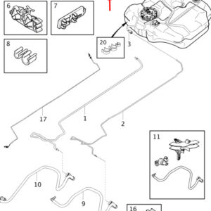 32203837 - Volvo V40 fuel filter for pump pressure line 32203837, new, original
