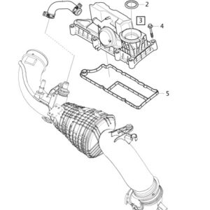32208419 - Volvo XC40 Crankcase Vent Hose 32208419, NEW, ORIGINAL