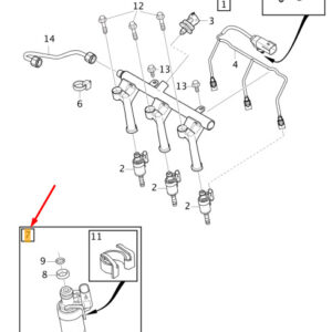 32208659 - Volvo XC40 Fuel Injection Nozzles-O-Ring Set 32208659, NEW, Original
