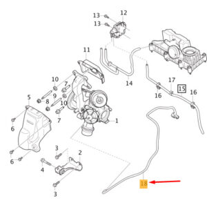 32208665 - Volvo XC40 intake manifold vacuum line 32208665 NEW ORIGINAL