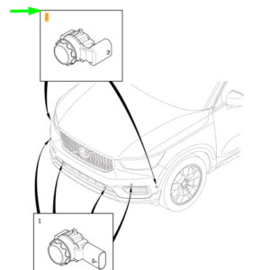 32209359 - Volvo XC40 Frontstoßstange Parkassistent Sensor seitlich lang 32209359 NEU