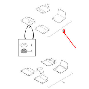 32216196 - Volvo S90 MK2 Textile Floor Mats Set RHD 32216196 NEW GENUINE