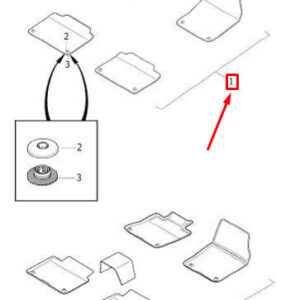 32216200 - Volvo S90 MK2 Textile Floor Mats Set LHD 32216200 NEW GENUINE