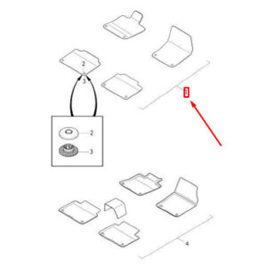 32216203 - Volvo S90 MK2 Textile Blonde Floor Mat Set RHD 32216203 NEW GENUINE