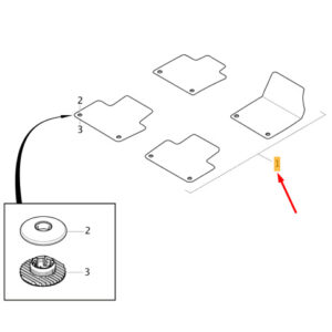 32216786 - Volvo XC40 Floor Mat Set Textile Anthracite Left Steering 32216786 Original Part