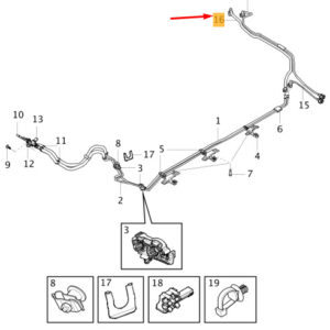 32224169 - Volvo XC40 Fuel Return Line 32224169 NEW ORIGINAL