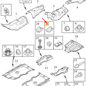 32226299 - Volvo V40 Cross Country Bottom Right Rear Side Panel Cap 32226299part