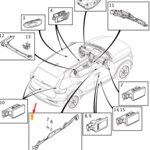32226565 - Volvo XC40 decorative lighting front left 32226565 NEW ORIGINAL
