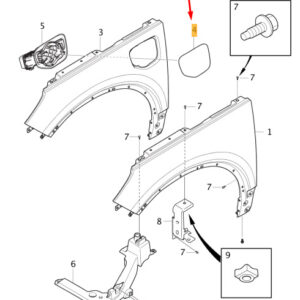 32227328 - Volvo XC40 fenders front door lock lid 32227328 new original