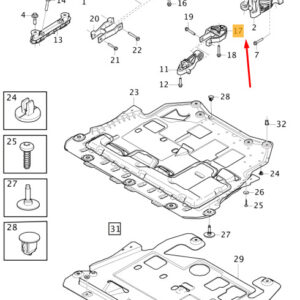 32230237 - Volvo XC40 Engine Suspension Left Lower Torque Rod 32230237 New Original