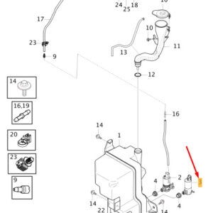 32237969 - Volvo XC40 Front Washer Engine 32237969, NEW, ORIGINAL